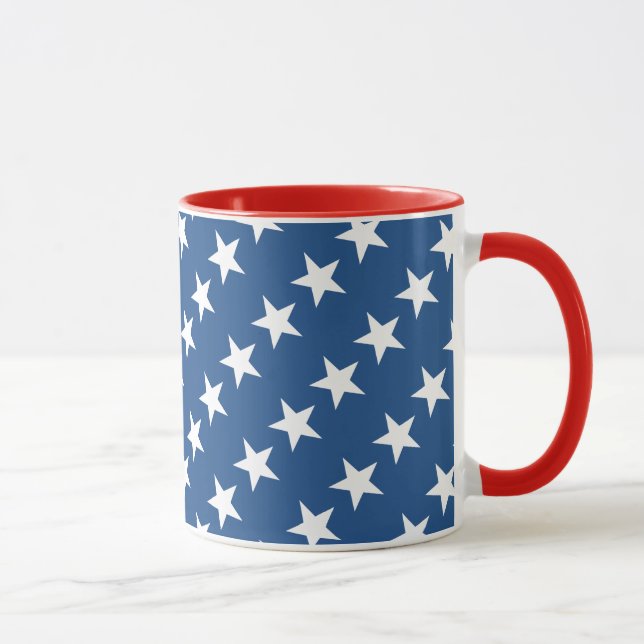 Red White och Blue Star Mugg (Höger)