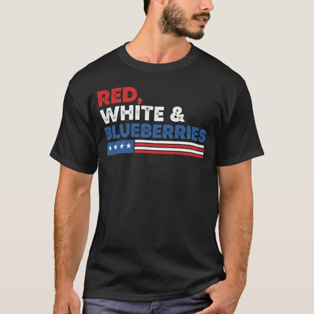 Red White och Bluebär Patriot USA flagga red whi T Shirt (Framsida)