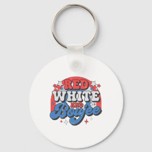 Red White och Boujee 4 juli Independence day Nyckelring