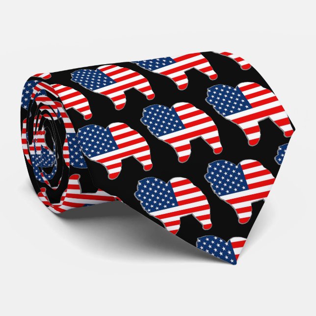 RED WHITE OCH CHOW manar necktie Slips (Rullad)