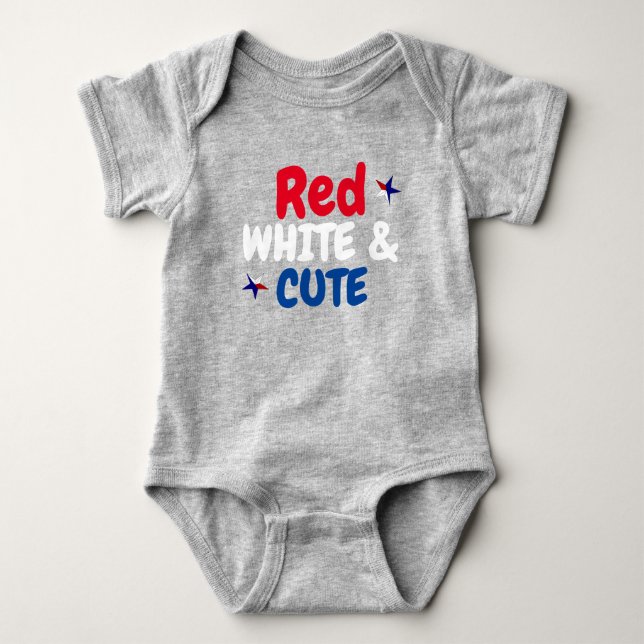 Red White och Cute T Shirt (Framsida)