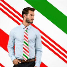 Red, White och Grönt Candy cane Tie Slips