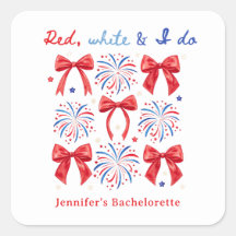 Red White och jag gör 4:e Bachelorette Favors.