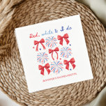 Red White och jag gör 4:e Bachelorette Party Pappersservett<br><div class="desc">Red White och jag gör 4:e Bachelorette Party Napkins</div>
