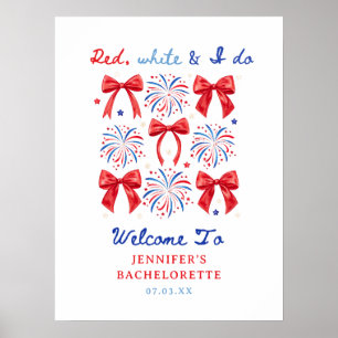 Red White och jag gör den 4 juli Bachelorette Welc Poster
