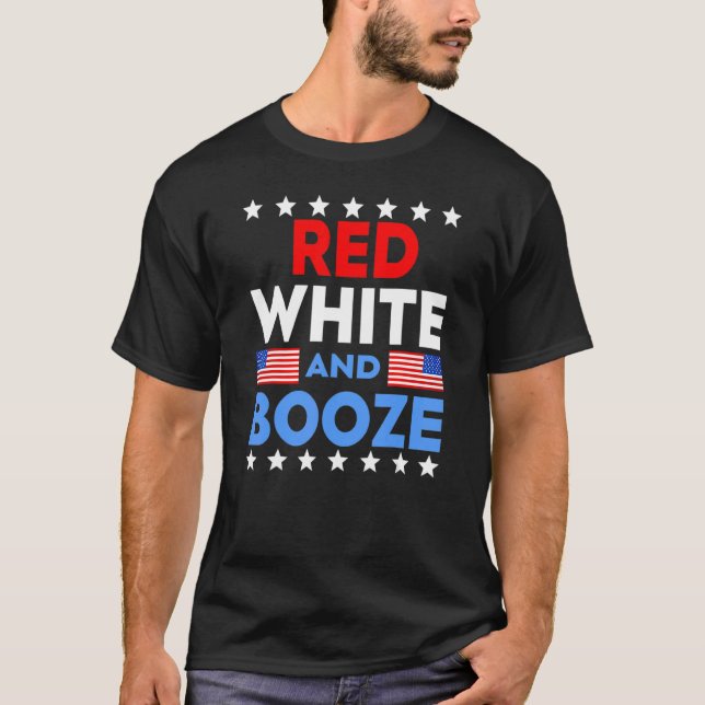 Red White och Sprit T Shirt (Framsida)