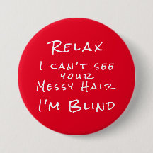 Red White Öga Doktor Joke Button