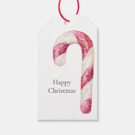 Red White Peppermint-Polkagrisar Presentetikett