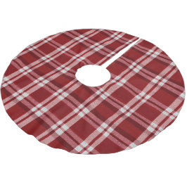 Red White Play Julgransmatta Borstad Polyester