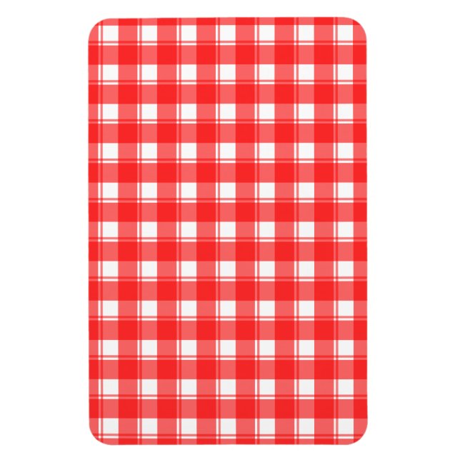 Red White Play Rand Mönster Magnet (Vertikal)