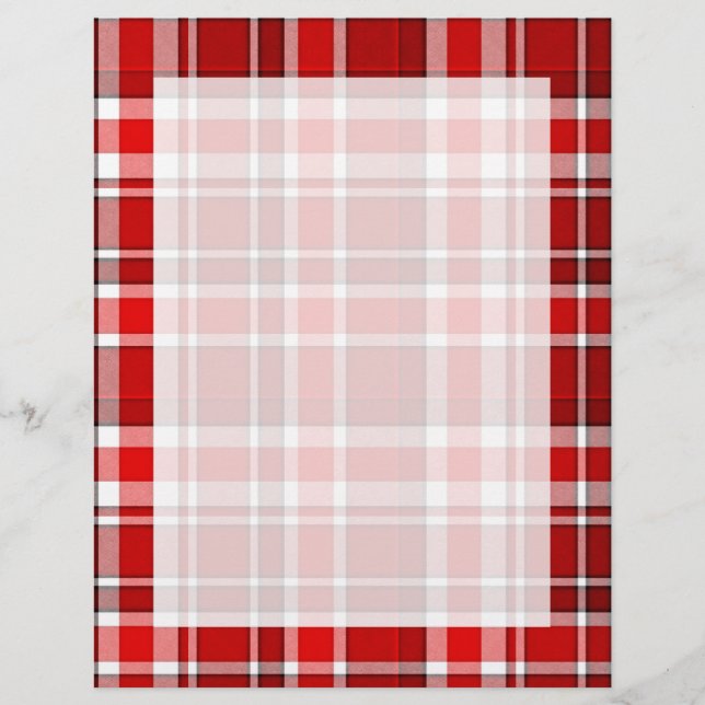 Red White Play Tartan (Framsida)