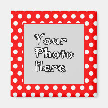 Red & White Polka dots Photo Ram