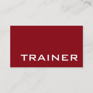 Red White Professionell Fitness Sport Affärskort Visitkort