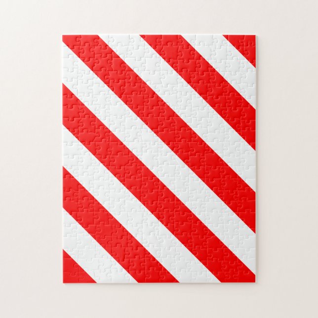 Red White Rand Frustrating Pussel (Vertikal)