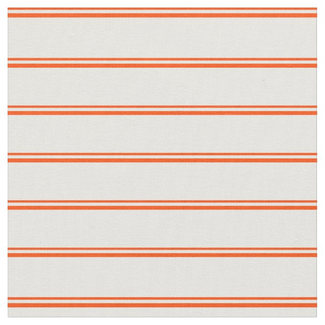 Red & White Rand Mönster Tyg (Närbild)