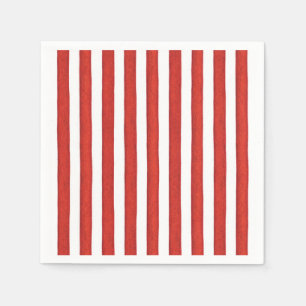 Red & White Rand Pappersservett