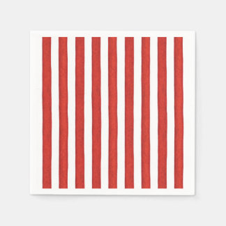 Red & White Rand Pappersservett