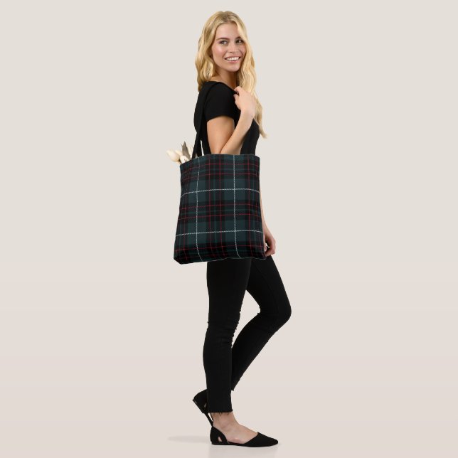 Red white rand tartan Tote Bag Tygkasse (På modell)