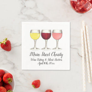 Red White Rosé Vin Glasses Winery Vin Taste Pappersservett