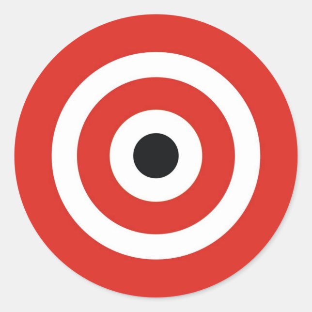 RED WHITE RUNT KLISTERMÄRKE (Framsida)