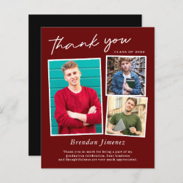 Red White Script 3 Photo Studenten Tack