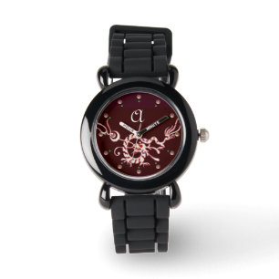 RED WHITE SEA DRAGON MONOGRAM ARMBANDSUR