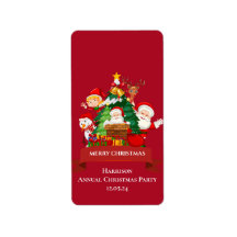 Red & White Simple God jul