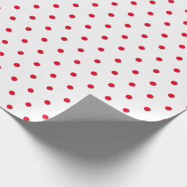 Red & White Small Polka Dot Party julklapp Presentpapper