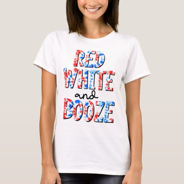 Red White & Sprit Patriotic T Shirt (Framsida)