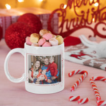 Red & White Stars Family Photo God jul
