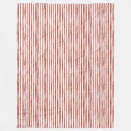 Red White Stripes Christmas Fleecefilt