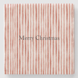 Red White Stripes Christmas Stenunderlägg