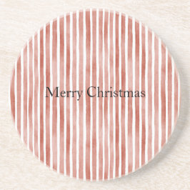 Red White Stripes Christmas Underlägg