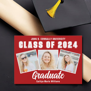 Red White Studenten Photo Collage 2025 Student Meddelande