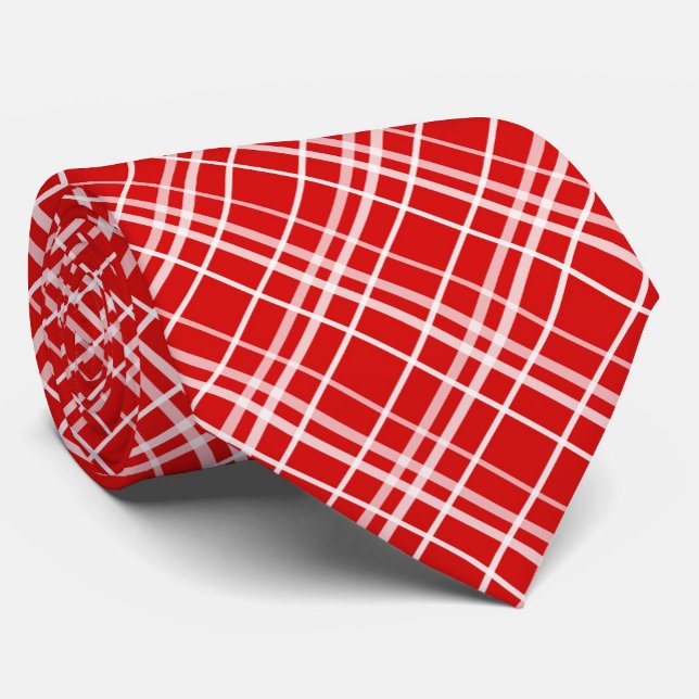 Red White Tartan Play Mönster Design Slips (Skapare uppladdad)