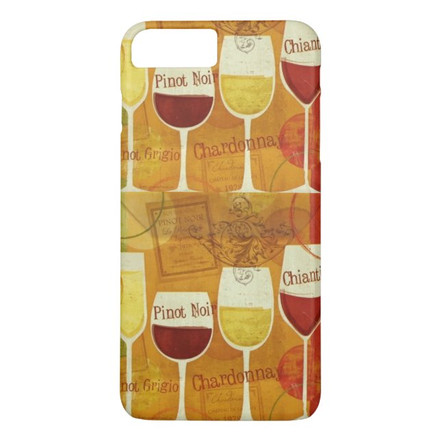 Red White Vin Vineyard Winery Case-Mate iPhone Skal (Baksida)