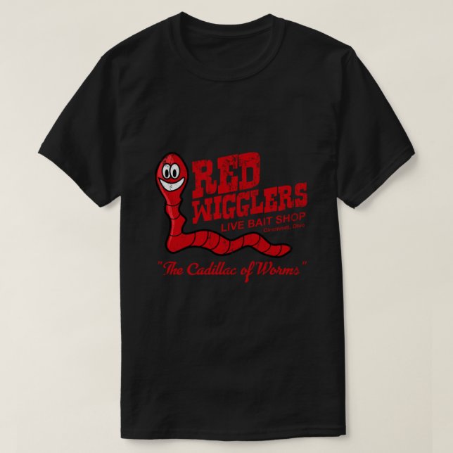 Red Wigglers från WKRP i Cincinnati i nöd T Shirt (Design framsida)