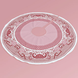 Red Willow Träd Skirt Julgransmatta Borstad Polyester