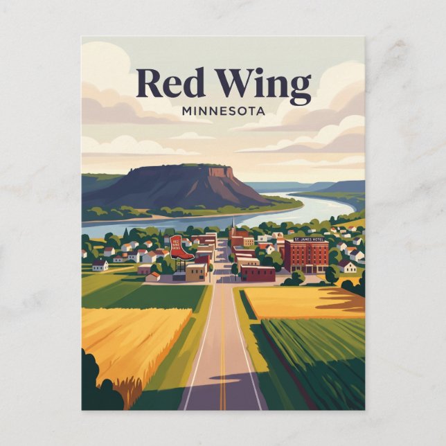 Red Wing USA Vykort (Framsida)