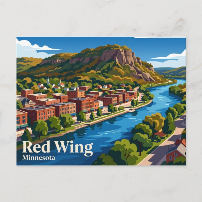 Red Wing USA Vykort (Framsida)
