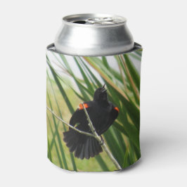 Red Winged Black Bird - Backyard Bird Can Cooler