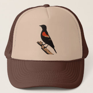 Red Winged Blackbird 4-Färg Design Keps