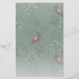 Red-Winged Blackbird Mönster Brevpapper