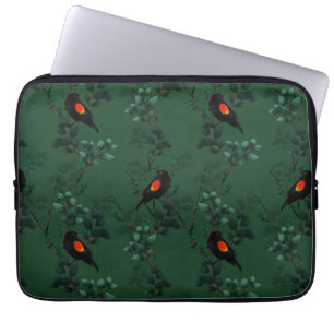 Red-Winged Blackbird Mönster Laptop Fodral