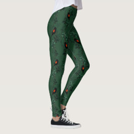 Red-Winged Blackbird Mönster Leggings