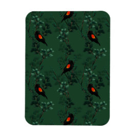 Red-Winged Blackbird Mönster Magnet