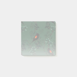 Red-Winged Blackbird Mönster Post-it Block