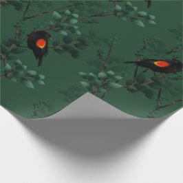 Red-Winged Blackbird Mönster Presentpapper