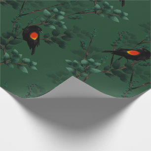 Red-Winged Blackbird Mönster Presentpapper