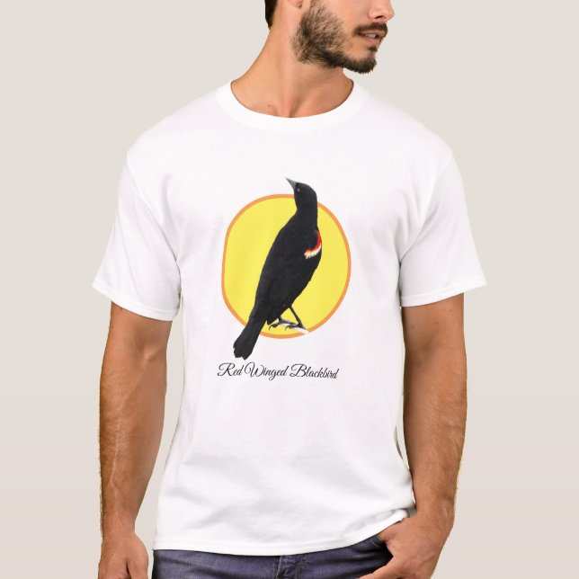 Red-Winged Blackbird T Shirt (Framsida)